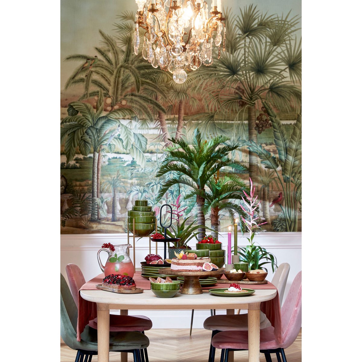 Taartplateau Donkerbruin Mango hout