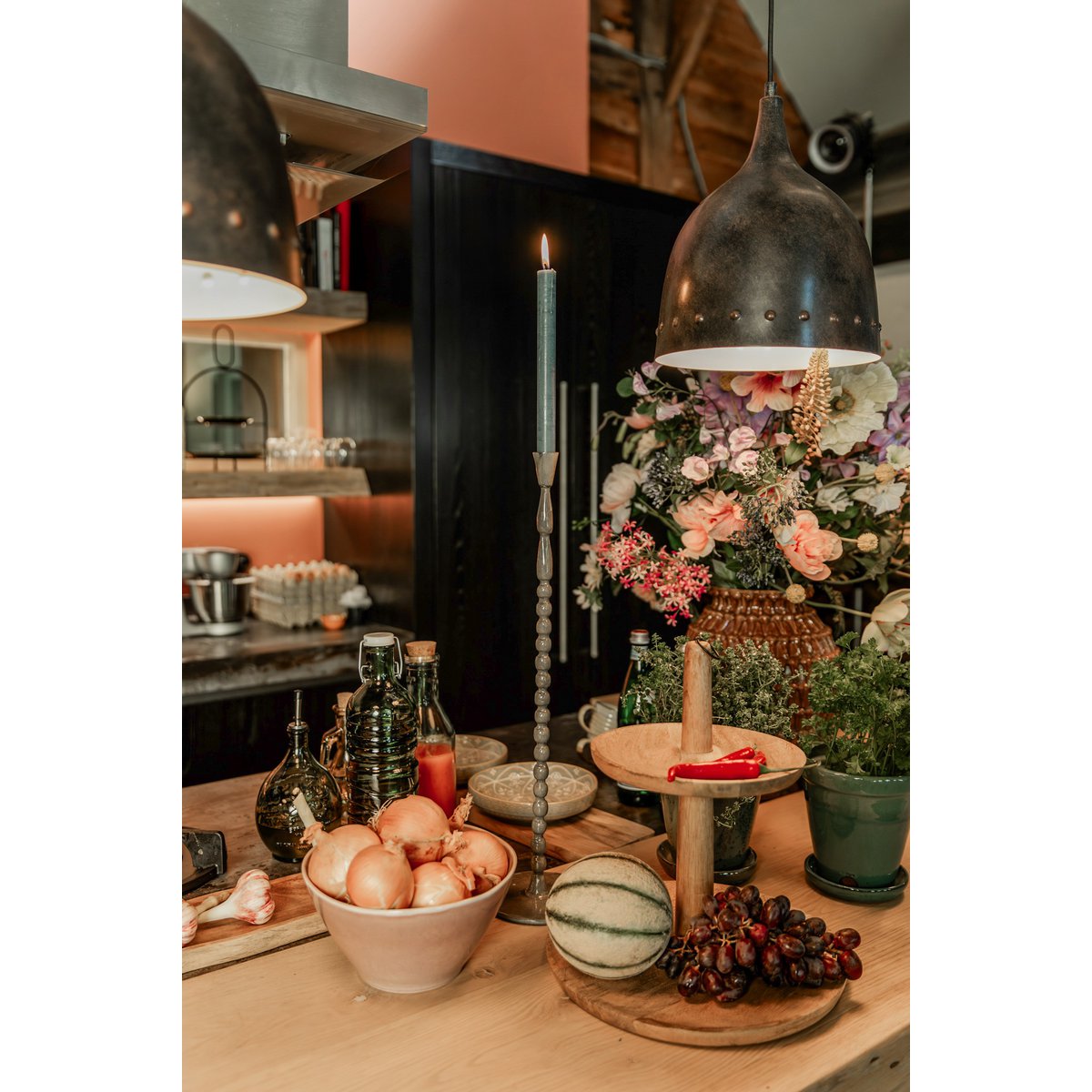 Caden Etagère - H36 x Ø33 cm - Lichtbruin