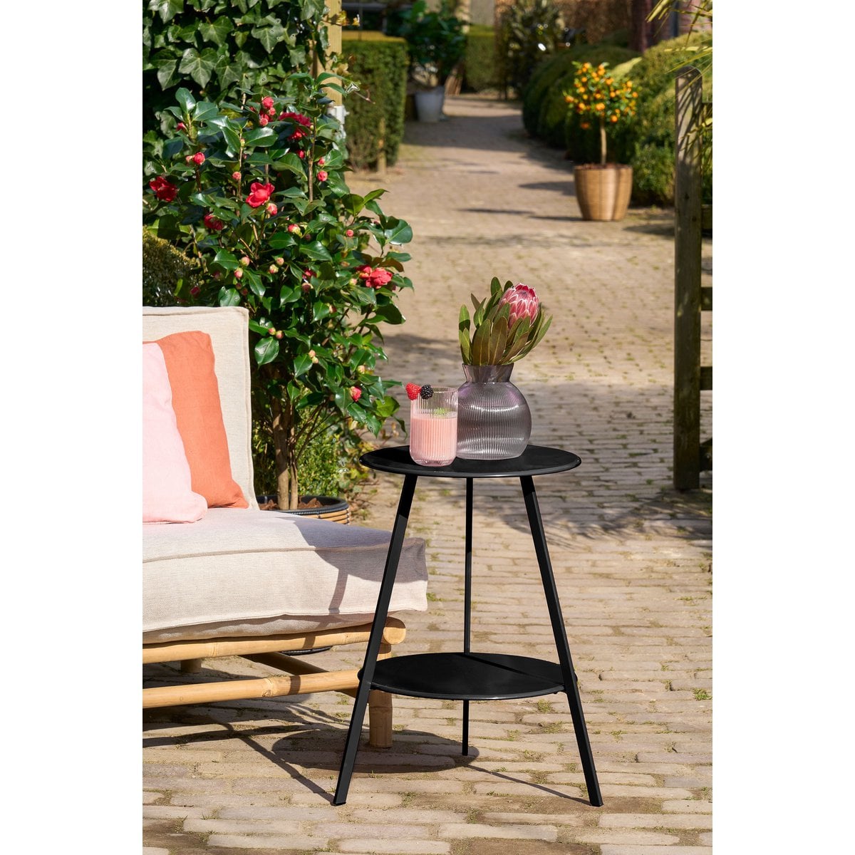 Bijzettafel – Metalen Bijzettafel – Zwart Design