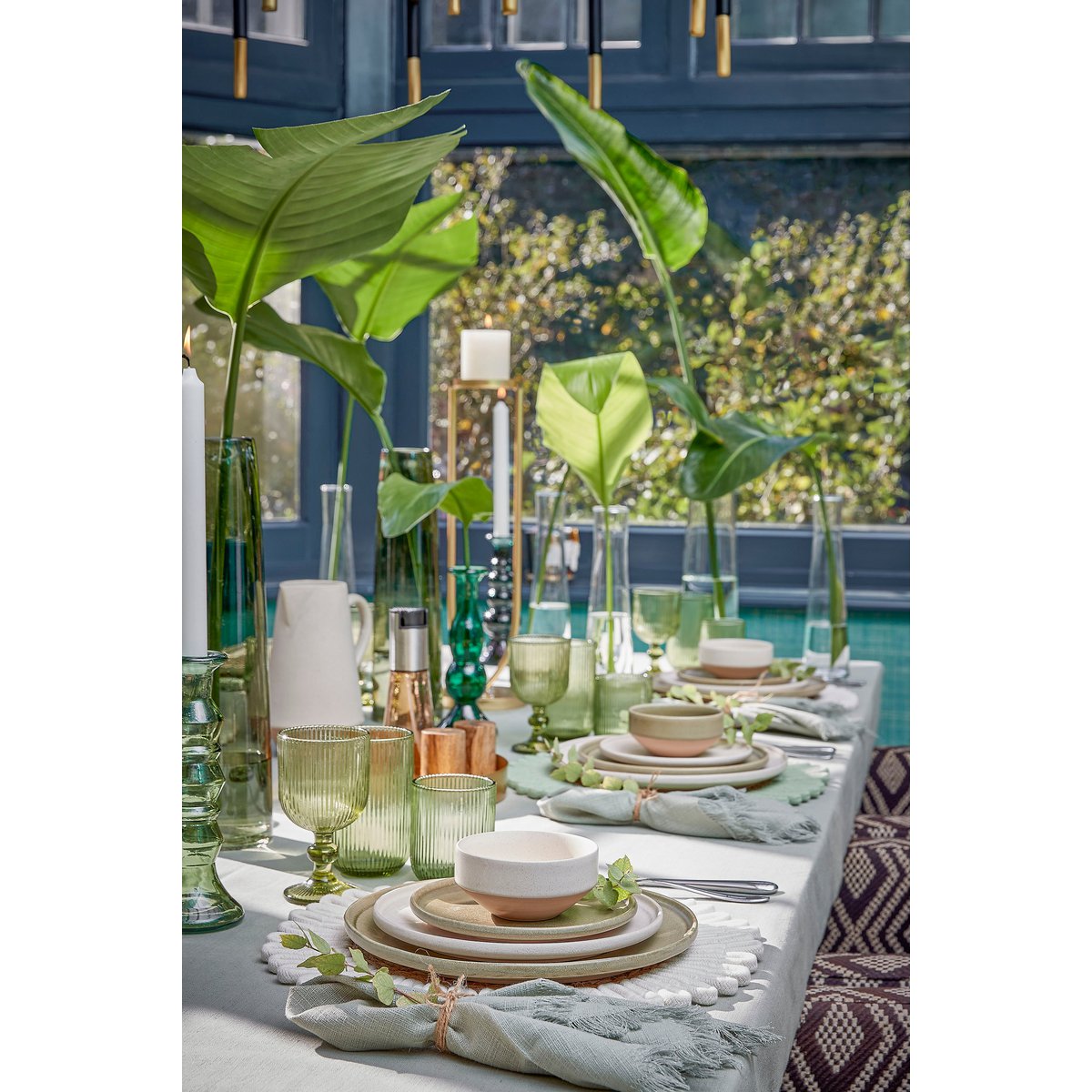 Aletta Kandelaar - L15 x B15 x H48 cm - Metaal - Goud