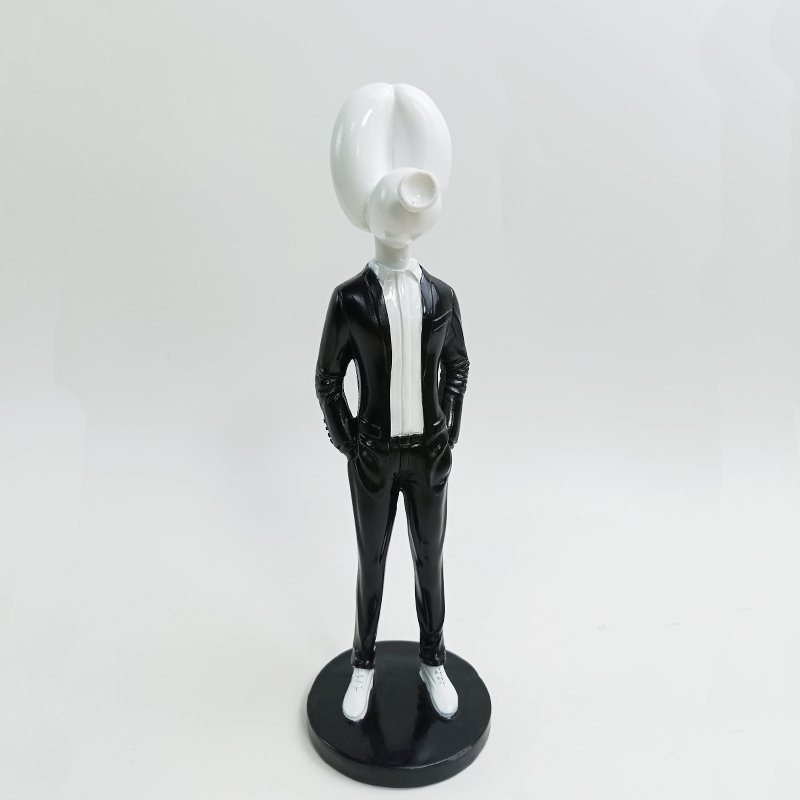 Polyresin trendballon hond