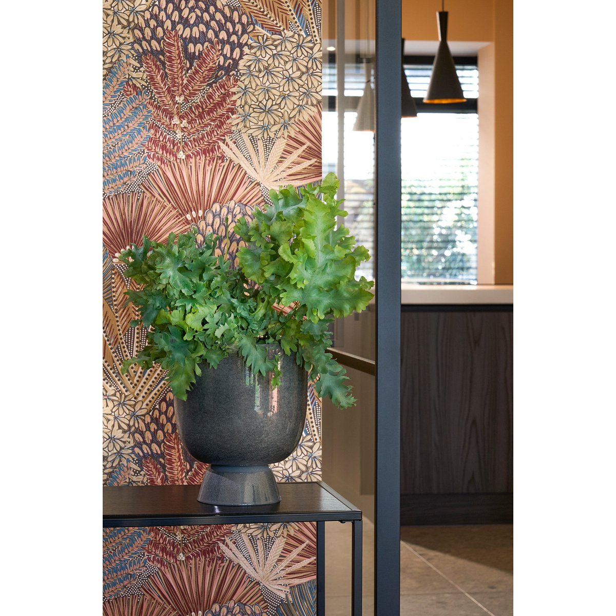 Bloempot binnen Grijs Ijzer