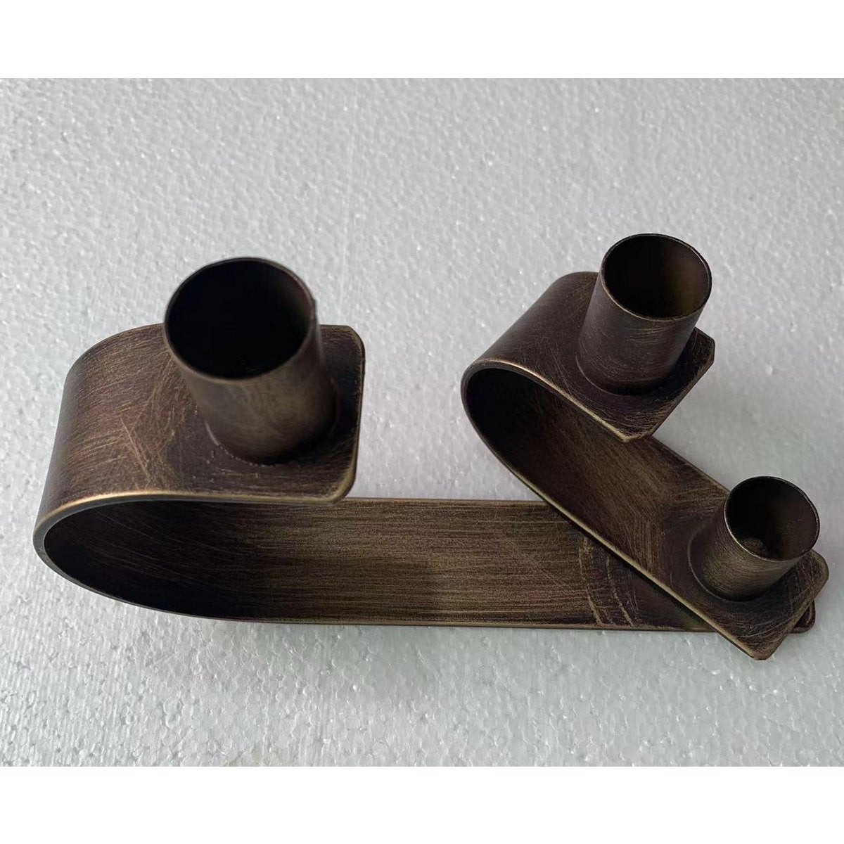 Metalen kandelaar brons