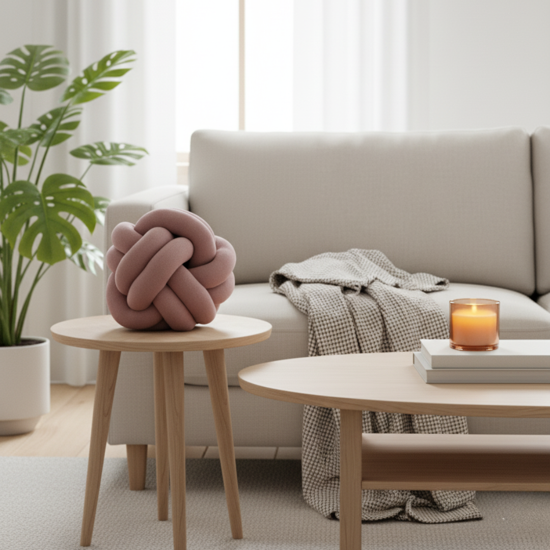 Urbane Hide Nodo Knoopkussen – Cameo Pink