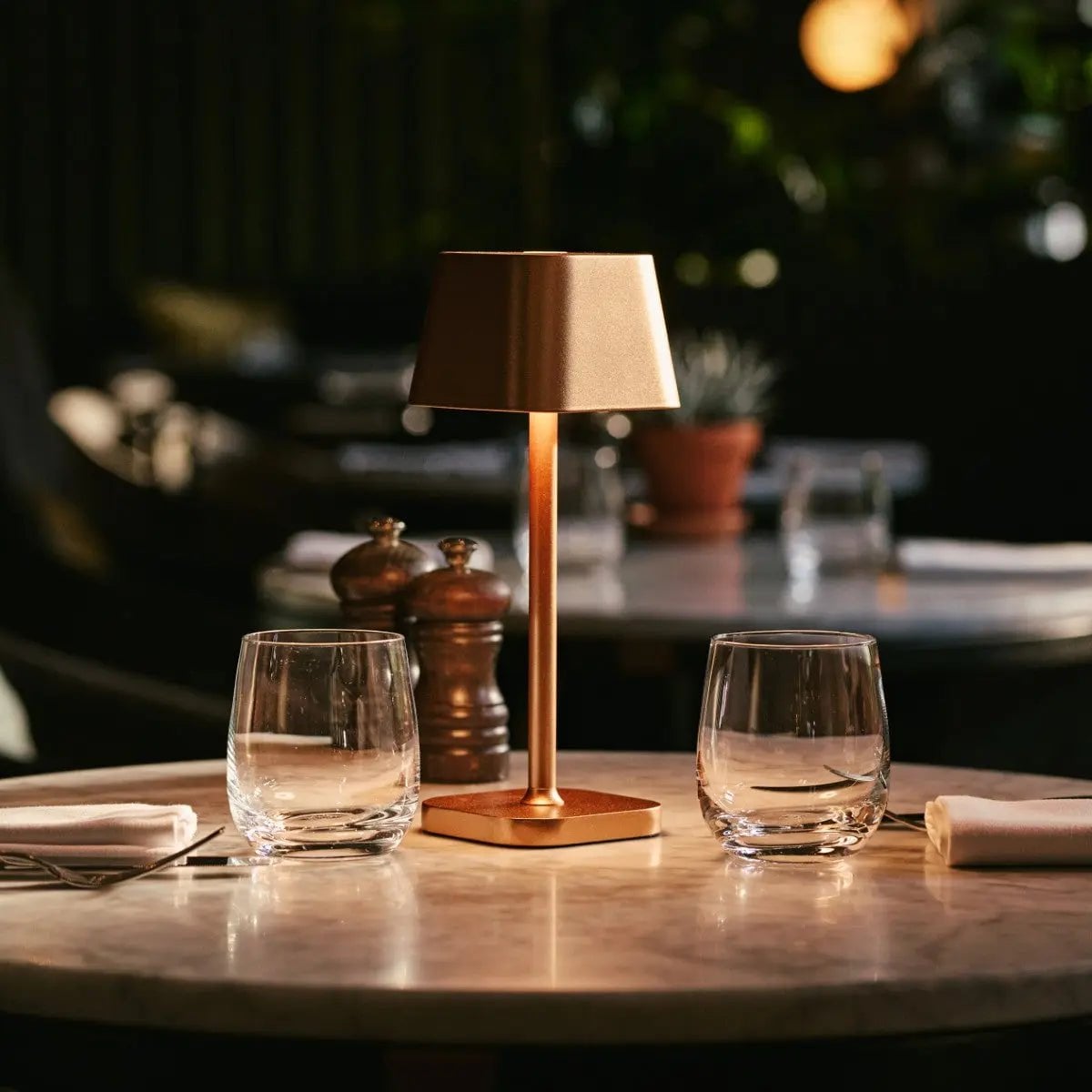 Ava Copper Rechargeable Table Lamp | Stylish, Cordless & Dimmable