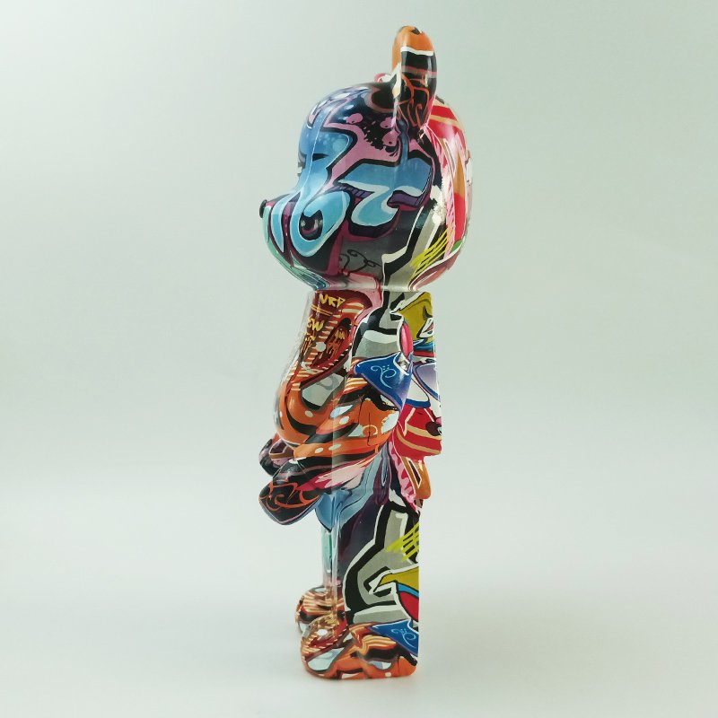 polyresin beer kleurrijk