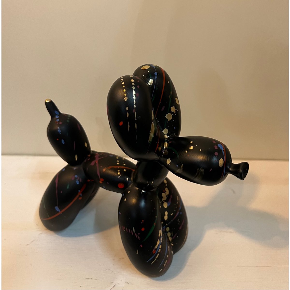 Ballon Hond splash Decoratie – Polyresin Designbeeld