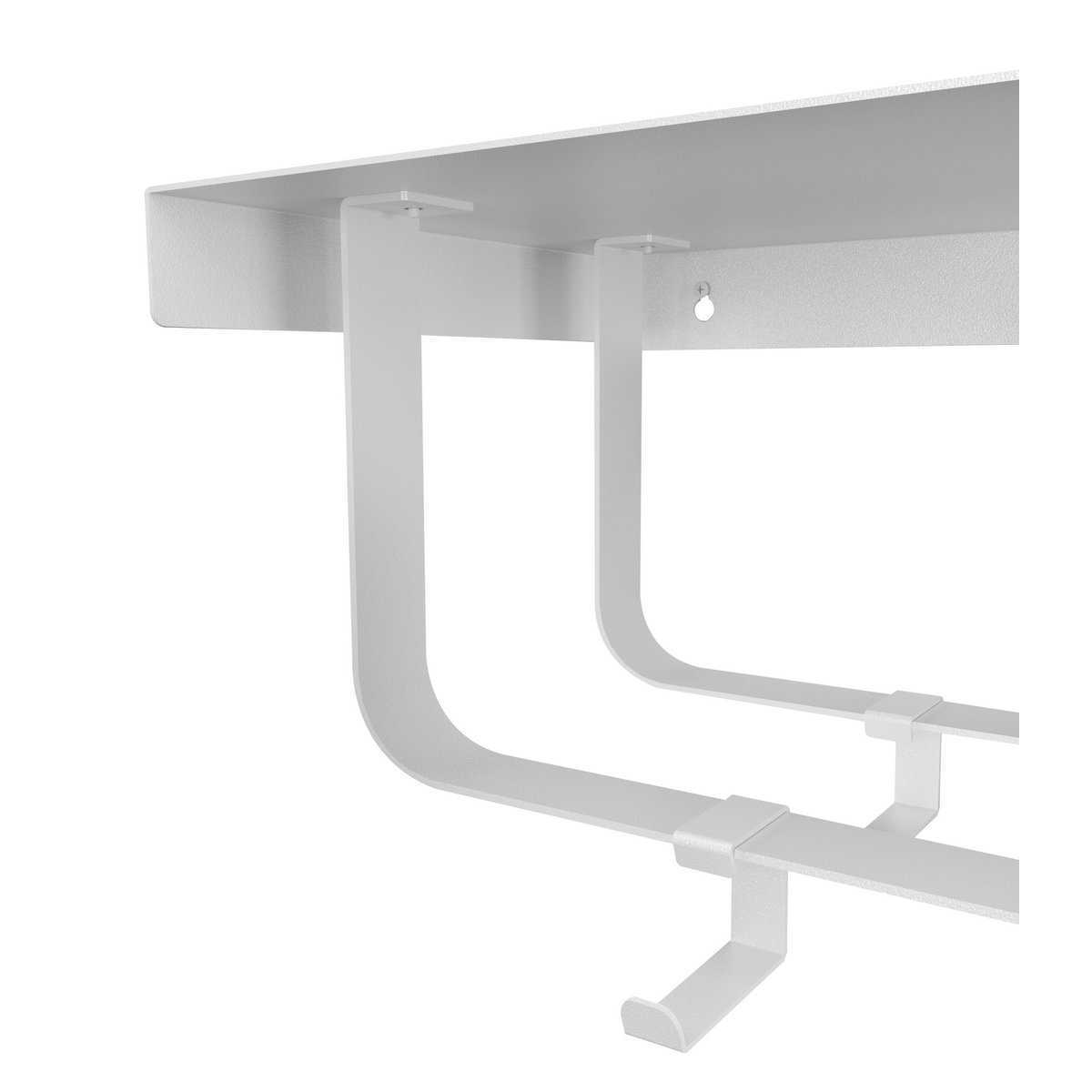 Layer Wandkapstok – Metaal – 8 Verstelbare Haken