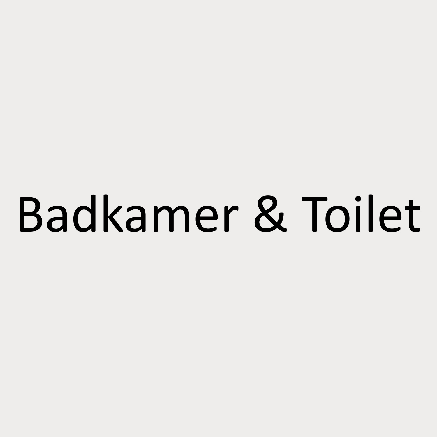 Badkamer & Toilet