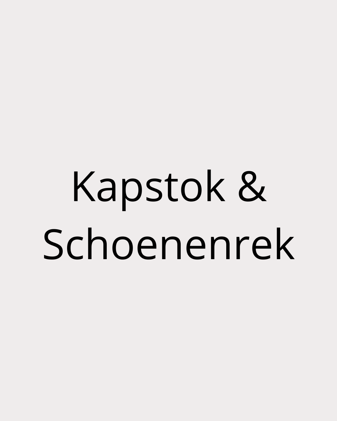 Kapstokken & schoenenrek