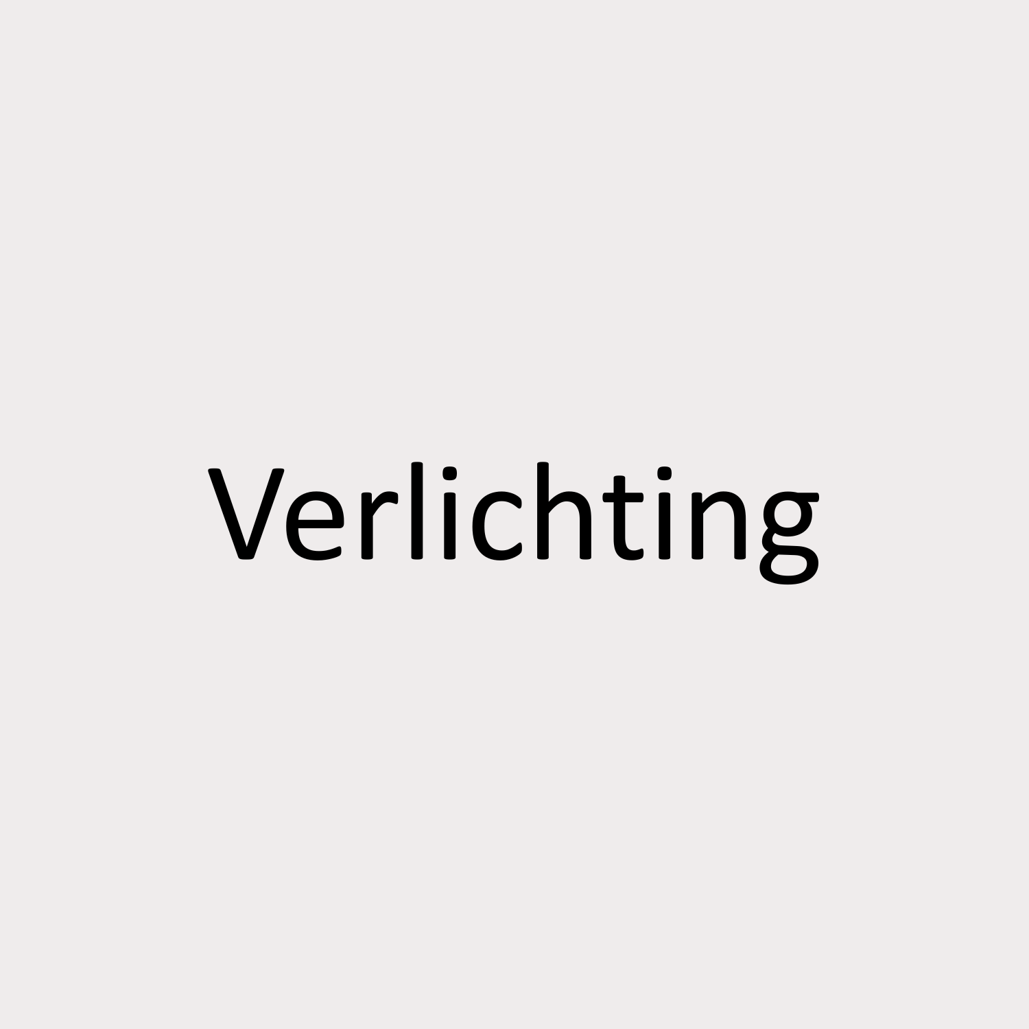 Verlichting