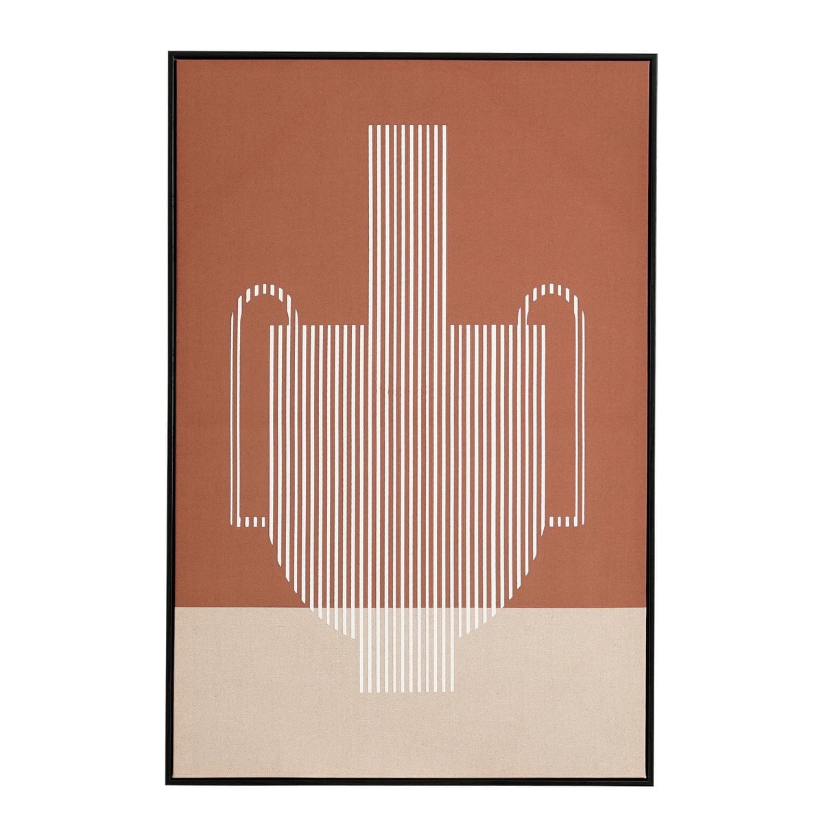 Wanddecoratie – Grafisch Kunstwerk – Bruin Design