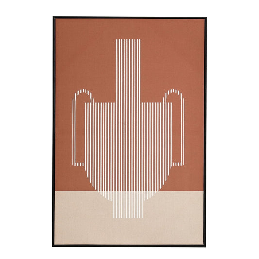 Wanddecoratie – Grafisch Kunstwerk – Bruin Design