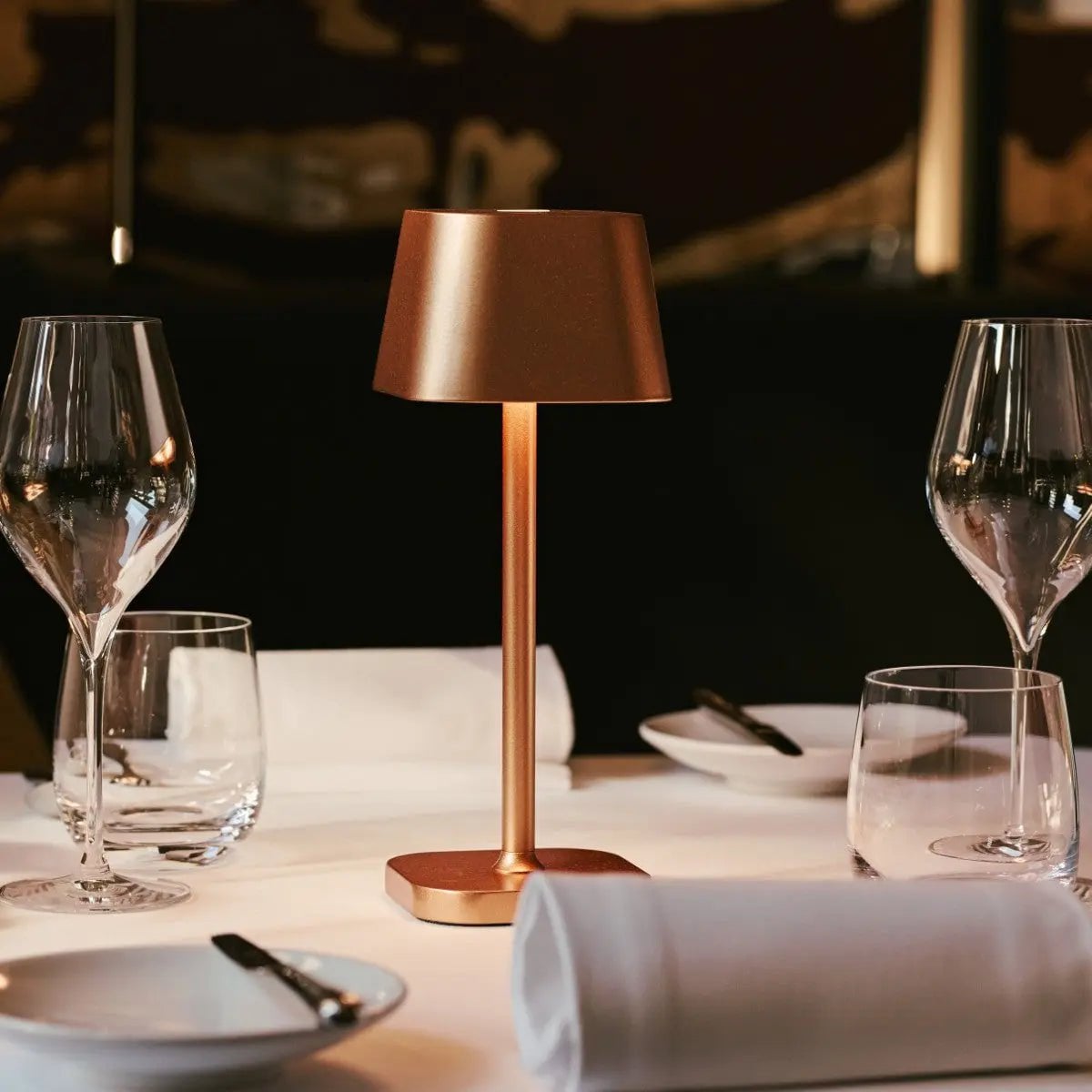 Ava Copper Rechargeable Table Lamp | Stylish, Cordless & Dimmable