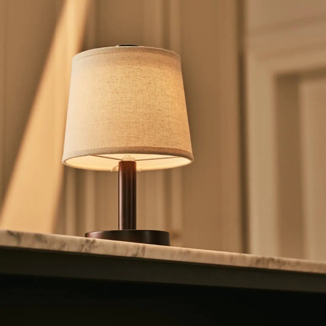 Rover Donkerbruine Houten  Lamp