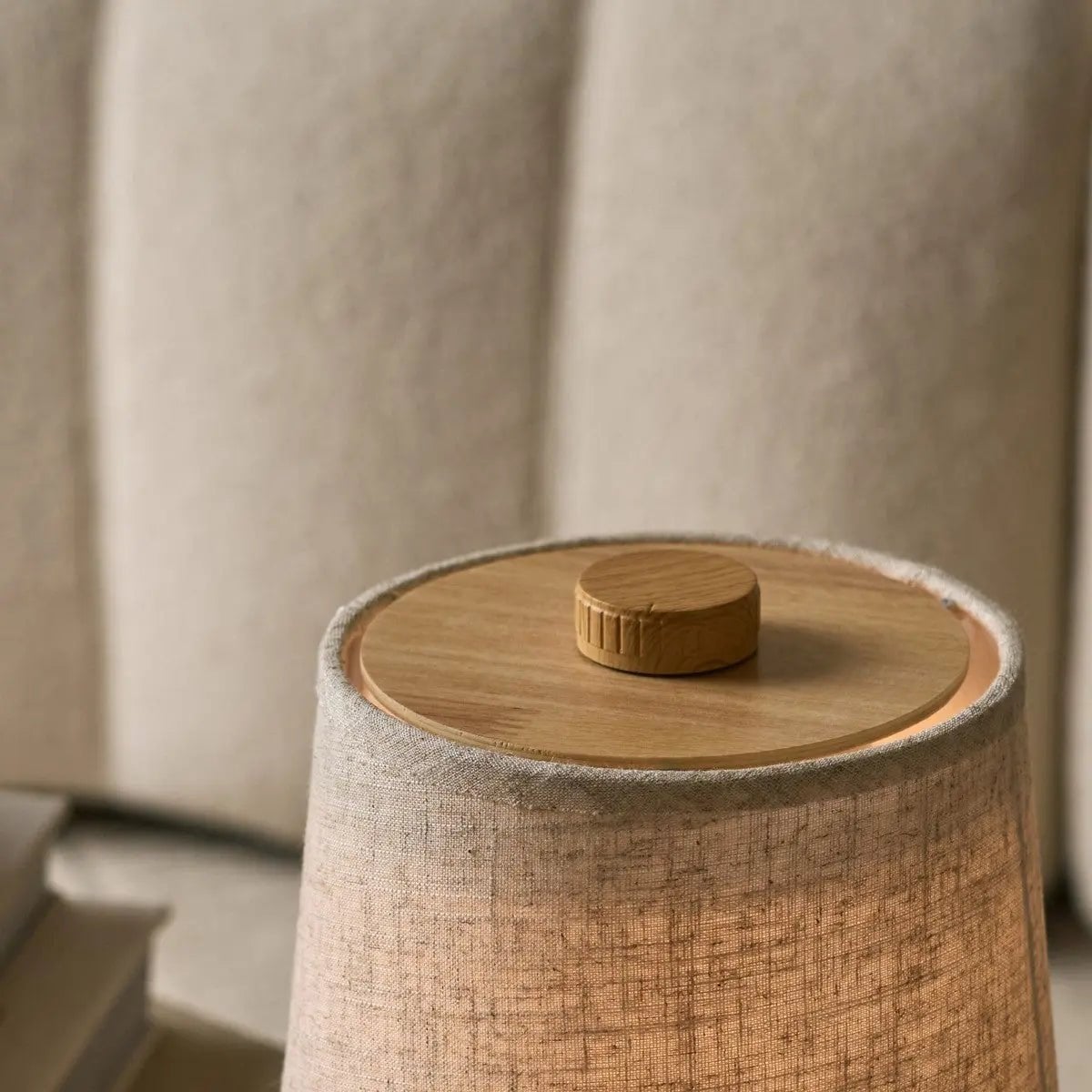 Rover Lichtbruine Houten tafellamp