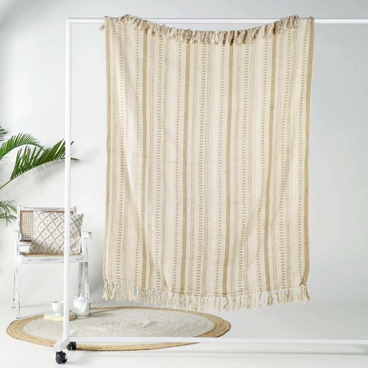 Muted Beige Plaidb  – 130×150 cm – Urbane Hide