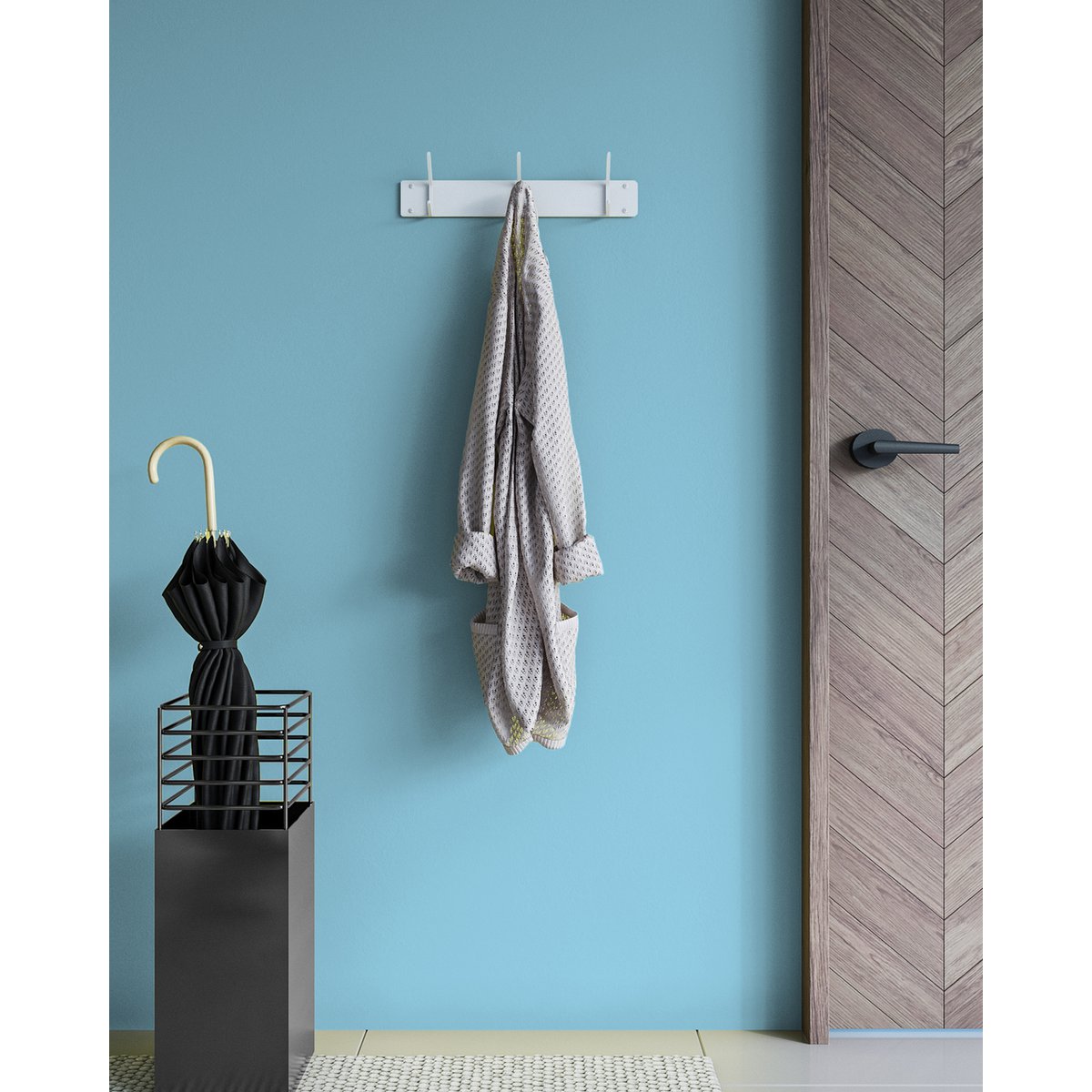 Mystiek Small Three Wandkapstok – Metaal – 6 Haken