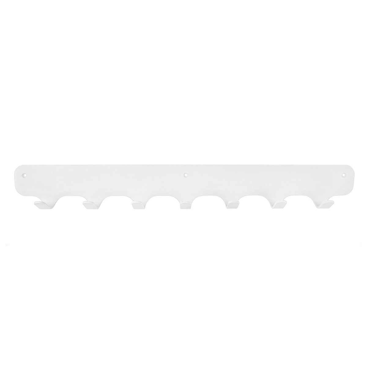 Rounded Seven Wandkapstok – Metaal – 7 Haken Industrieel