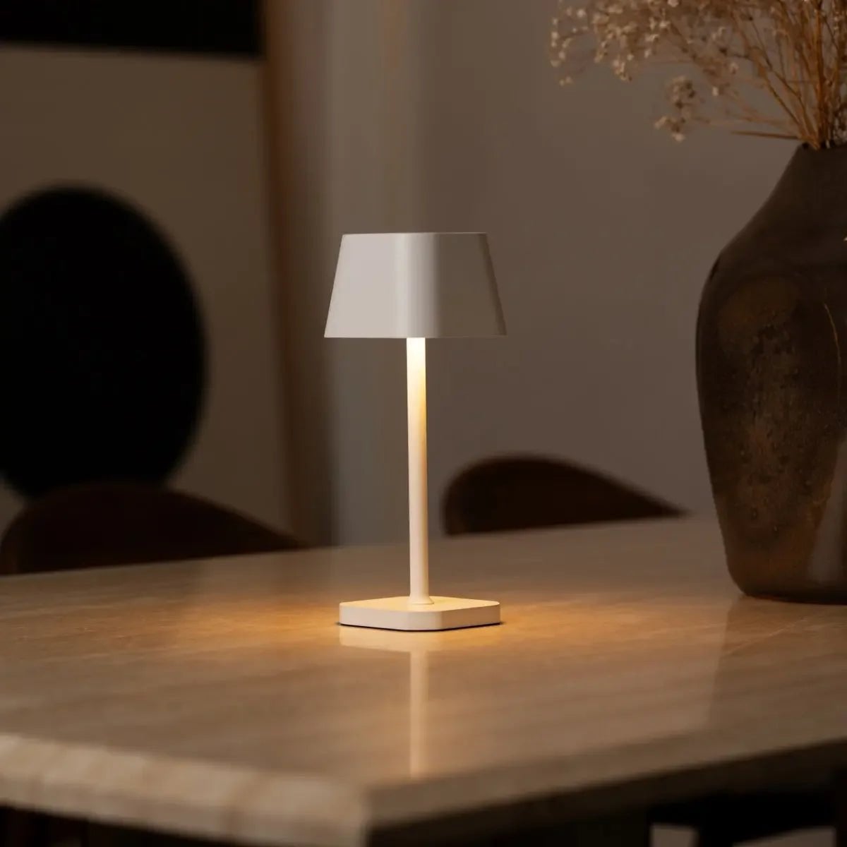 Ava Oplaadbare Tafellamp – Draadloze LED Lamp – Dimbaar