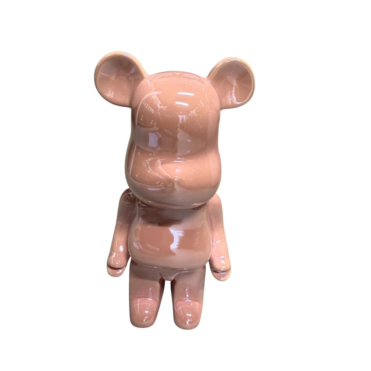 Keramische Beer Decoratie – Roze Designbeeld