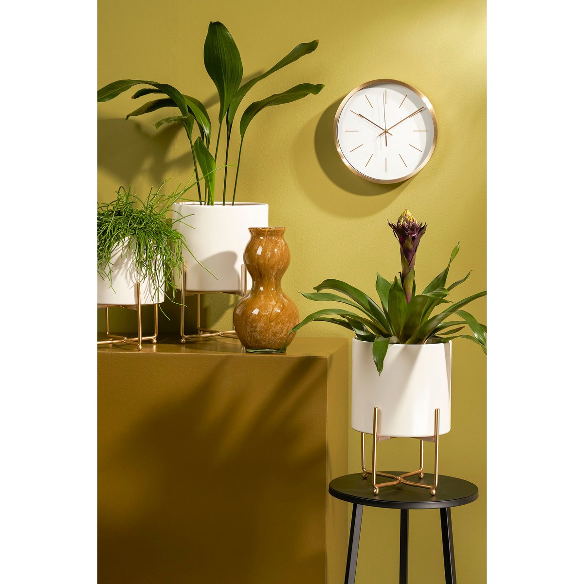 Aries Bloempot Set – 3 Stuks op Standaard
