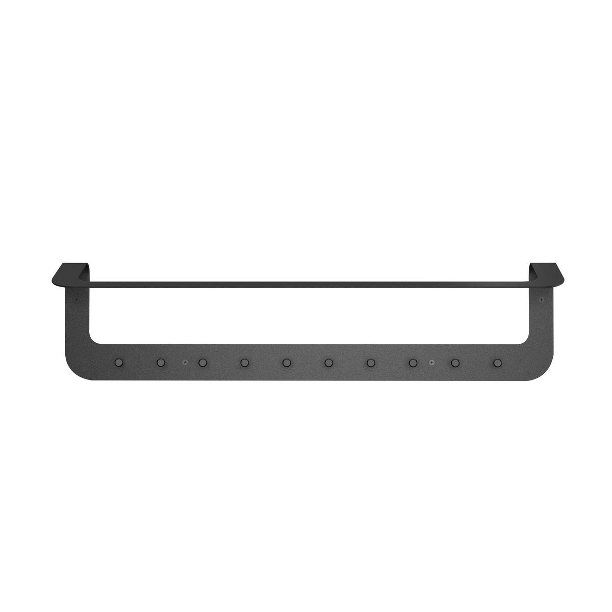 Linea Wandkapstok – Metaal – 10 Haken met Opbergruimte