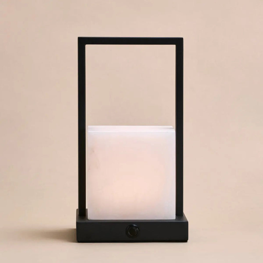Nola Oplaadbare Tafellamp – Albast Designlamp – Draadloos en Dimbaar