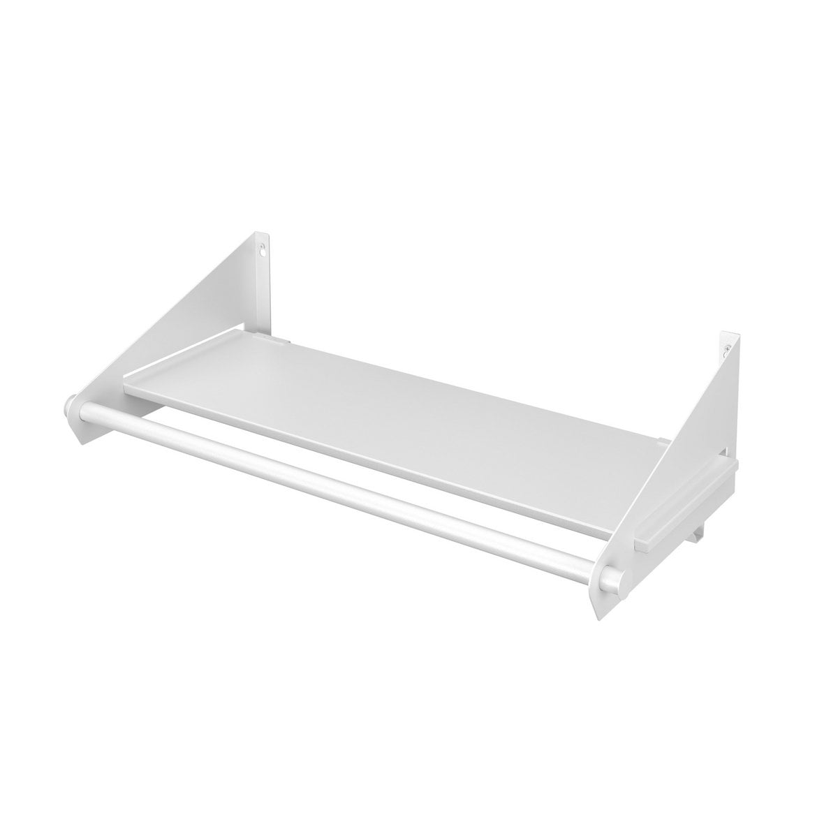 Switch Wandkapstok – Staal – Zwart/Wit – Wandkapstok met Hoedenplank en 9 Haken