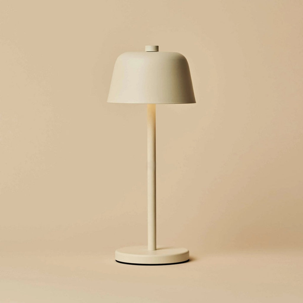 Anton Oplaadbare Tafellamp – Vanille – Metaal & Aluminium – Draadloos – Dimbaar