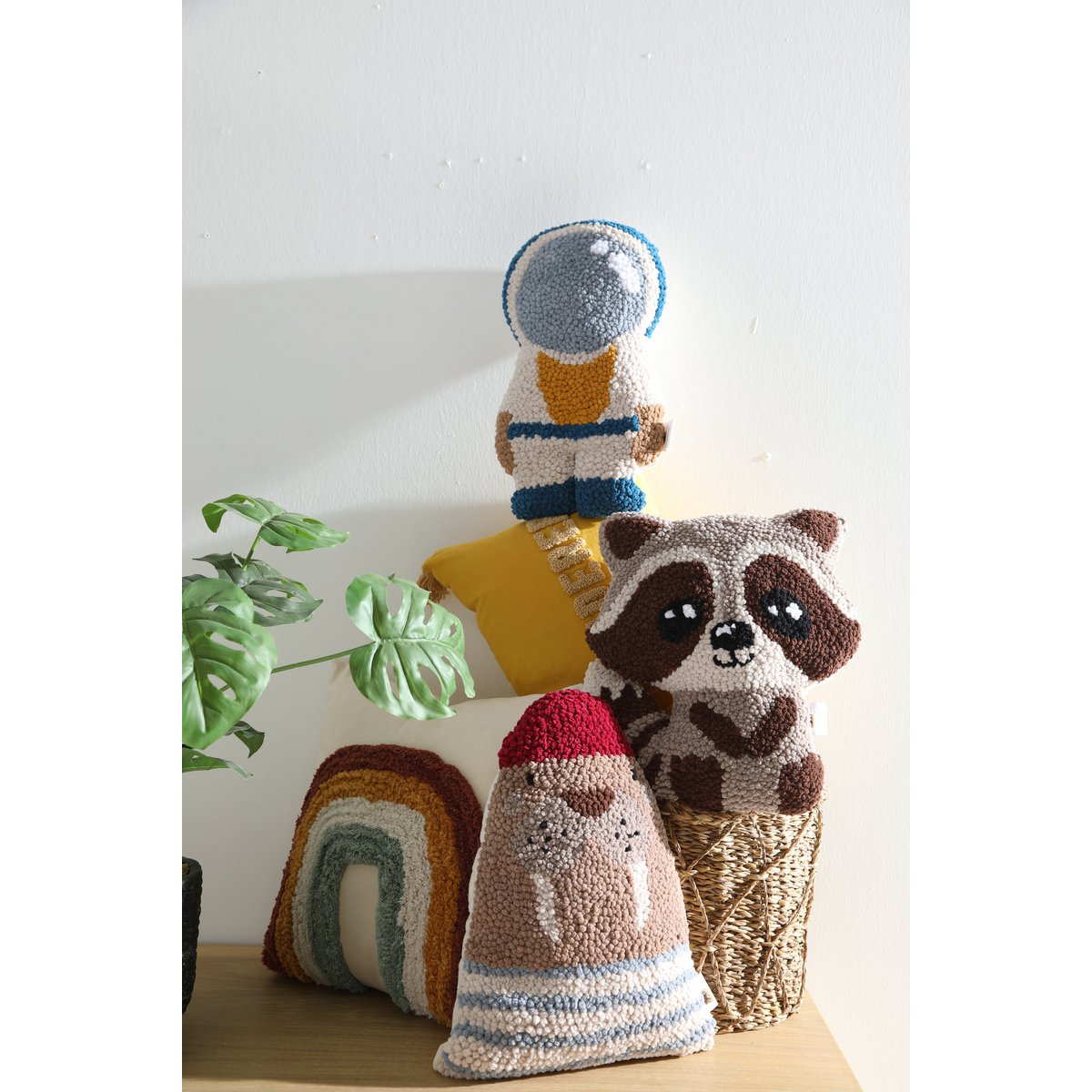 Walrus Sierkussen – Punch Needle Structuur