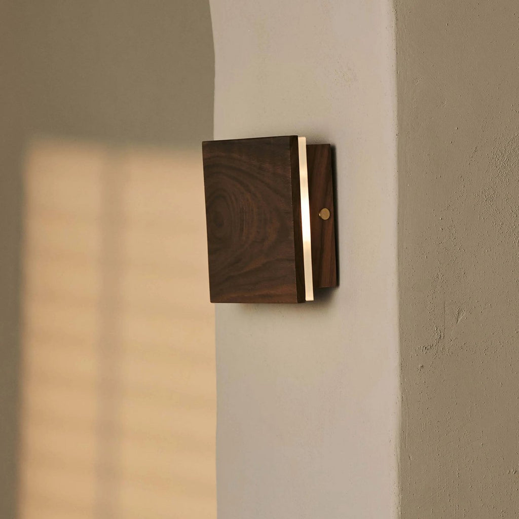 Lane Draadloze Wandlamp – Houten Oplaadbare Wandlamp – Dimbaar