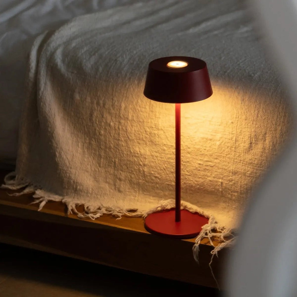 Hugo Berry rode oplaadbare tafellamp
