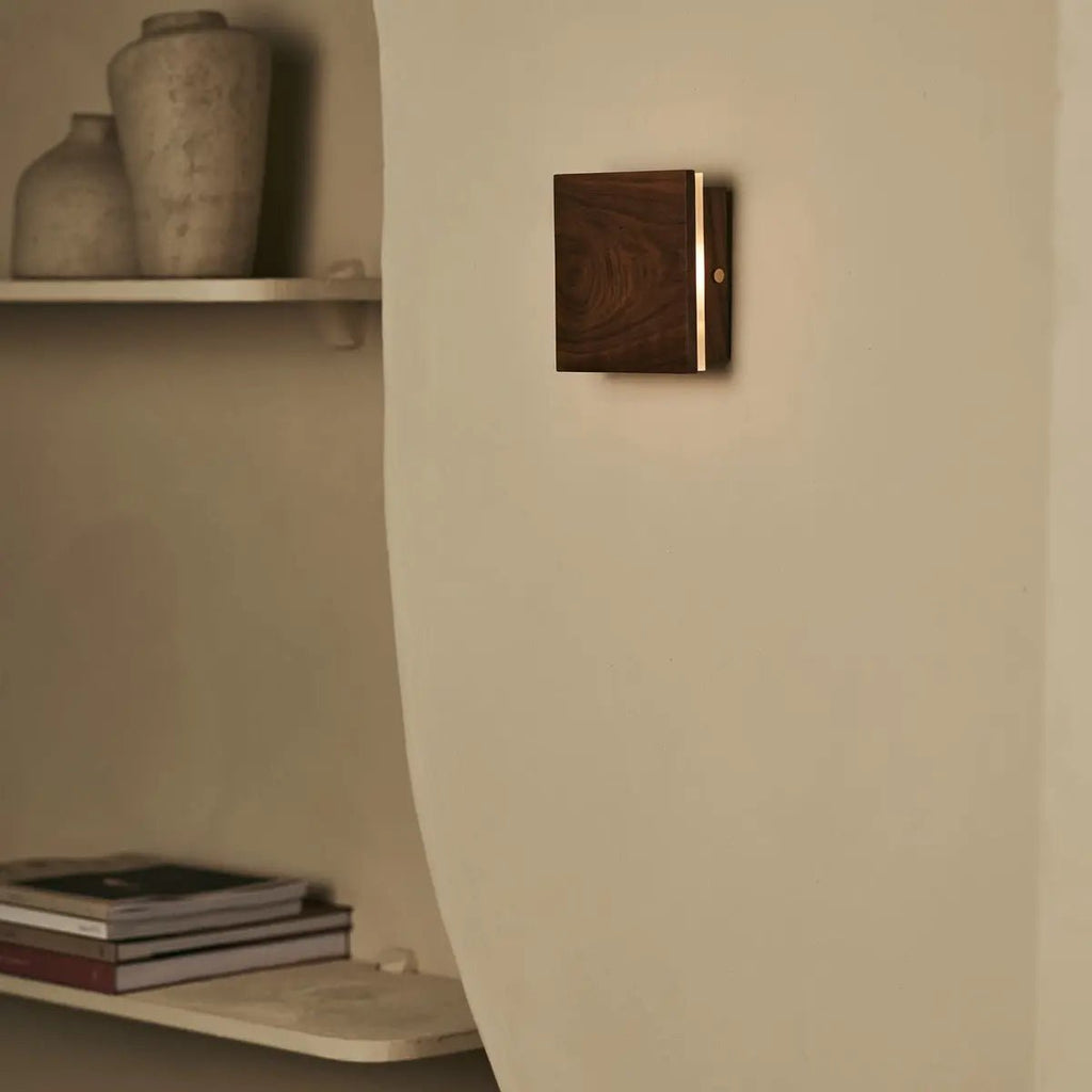 Lane Draadloze Wandlamp – Houten Oplaadbare Wandlamp – Dimbaar