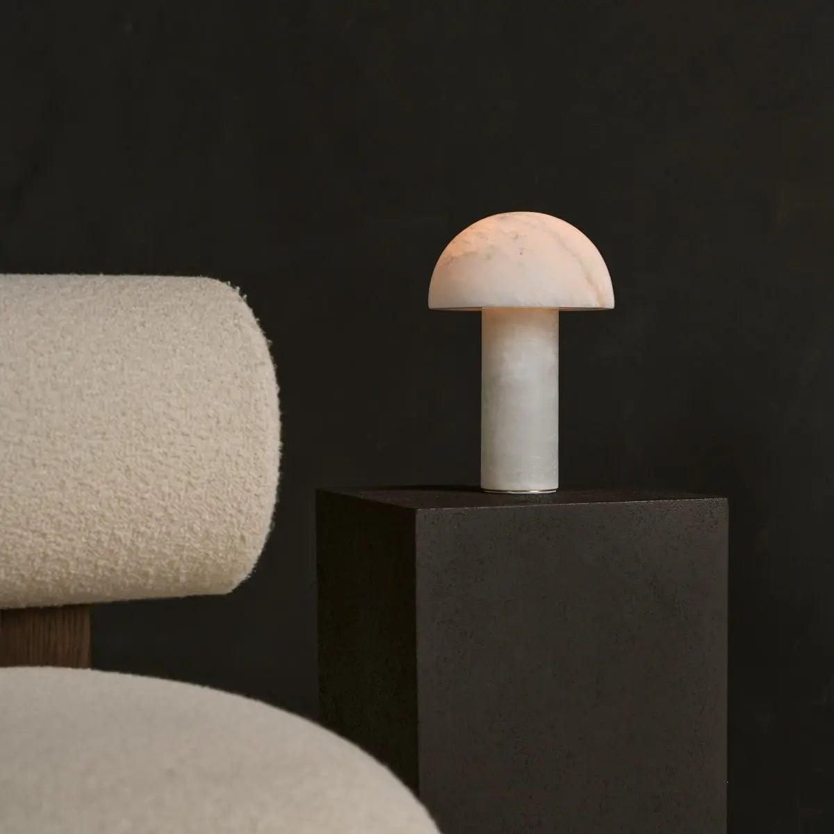 Francesco Tafellamp – Massief Albast – Luxe Design Lamp