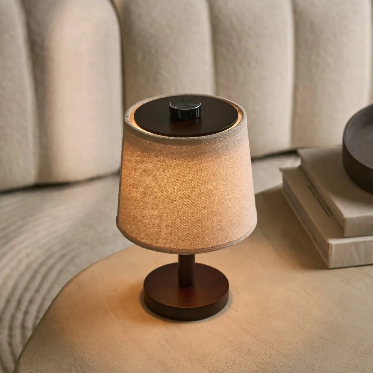 Rover Donkerbruine Houten  Lamp
