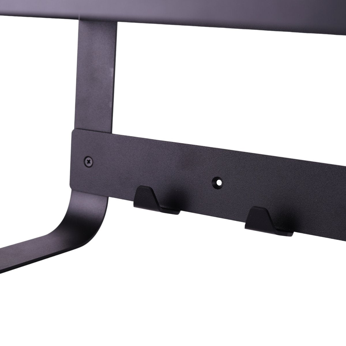 Unify Wandkapstok – Staal – Zwart/Wit – Wandkapstok met Hoedenplank en 7 Haken