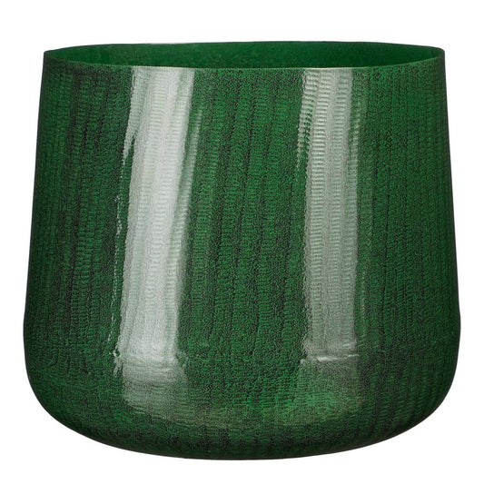 Bloempot binnen Donkergroen Ijzer