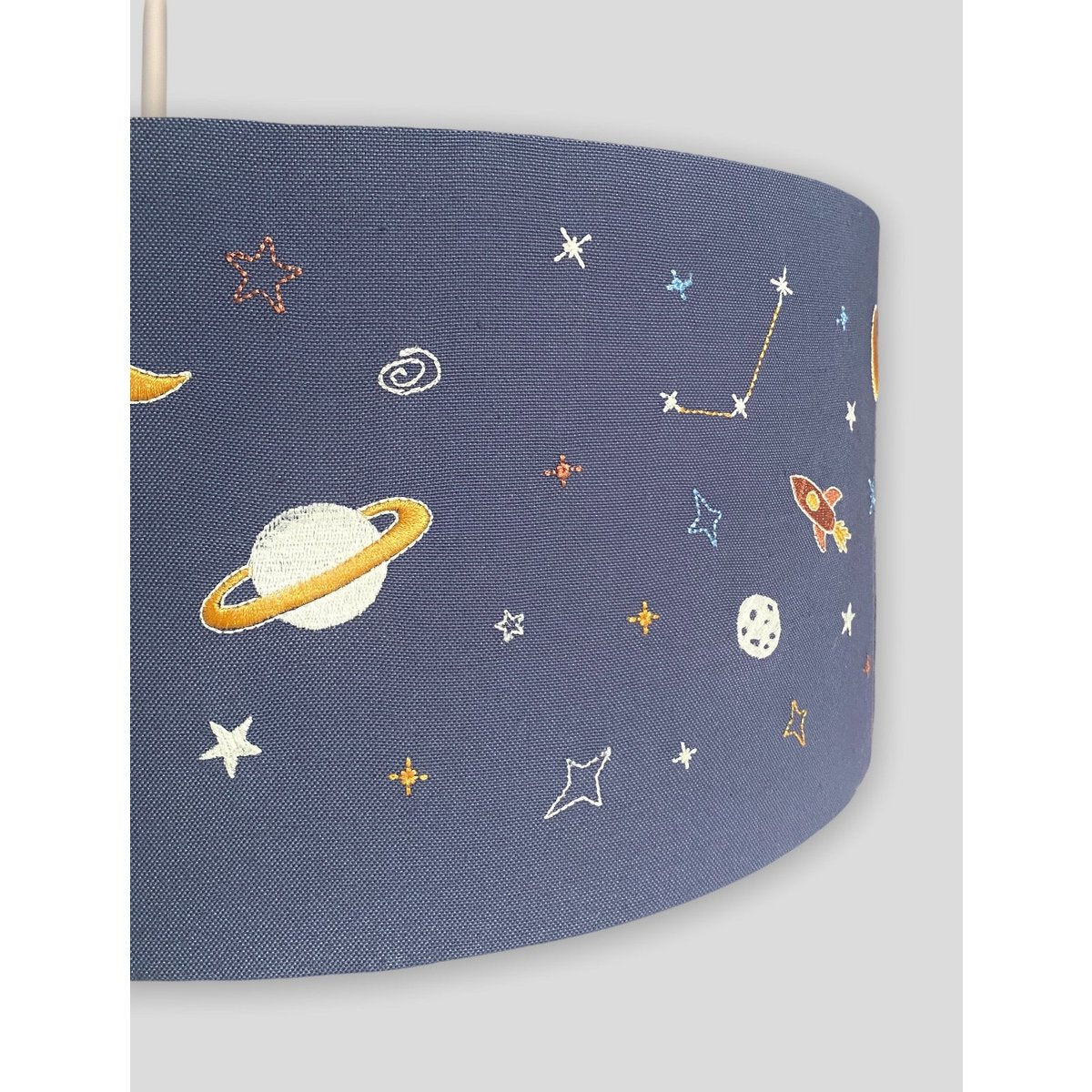 Glow in the Dark Lampenkap – Geborduurde Sterren