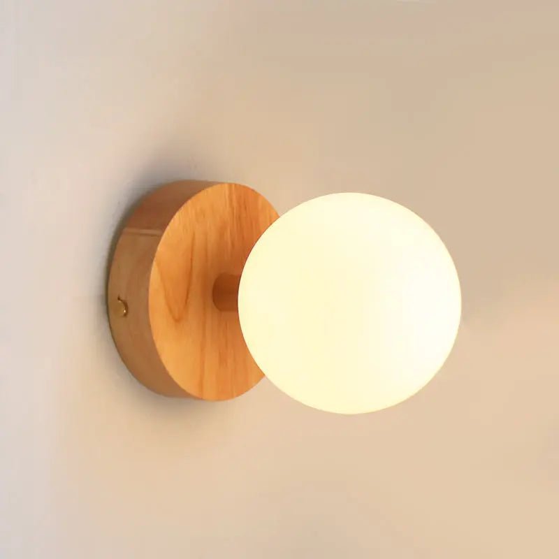 Richella Wandlamp – Draadloos & Oplaadbaar – Lichtbruin Hout