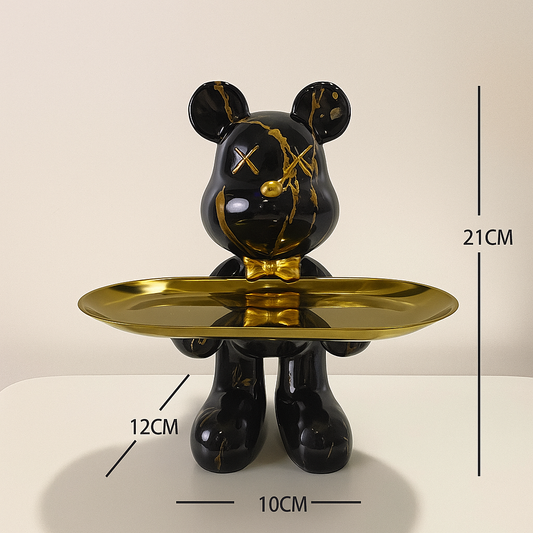 Graffiti Bear Ornament met opbergplankje