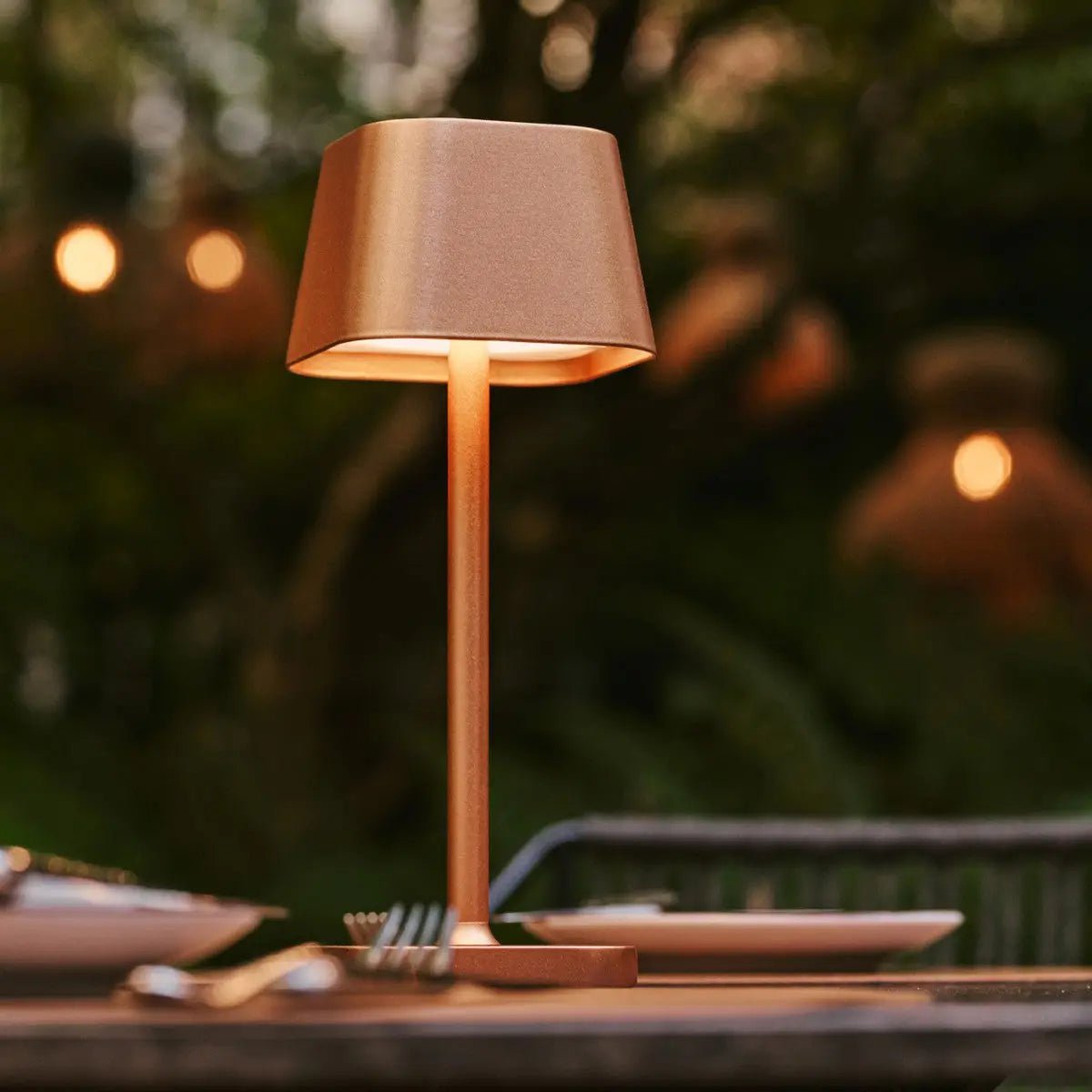 Ava Copper Rechargeable Table Lamp | Stylish, Cordless & Dimmable