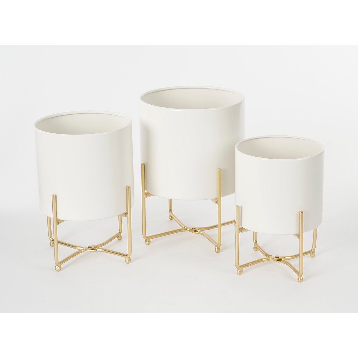 Aries Bloempot Set – 3 Stuks op Standaard