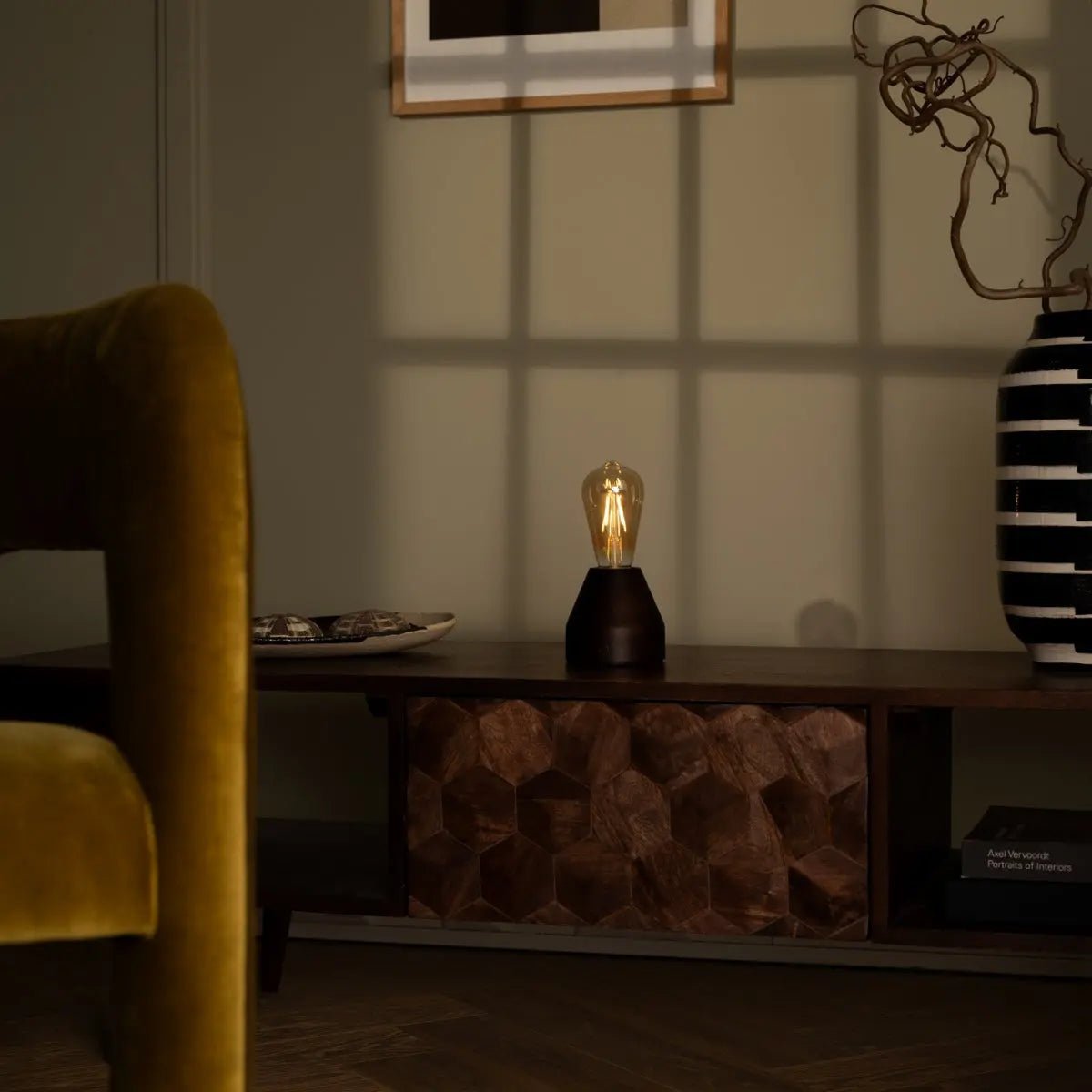 Zavi Donkerbruin Tafellamp