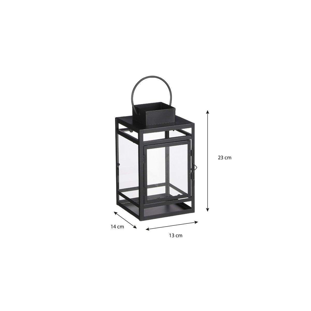Lantaarn Storm Zwart