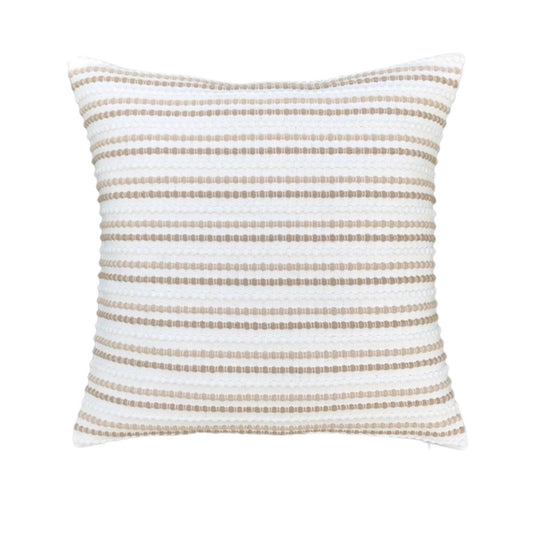 Beige Gestreept – Kussenhoes – 45×45 of 50 x 50 cm