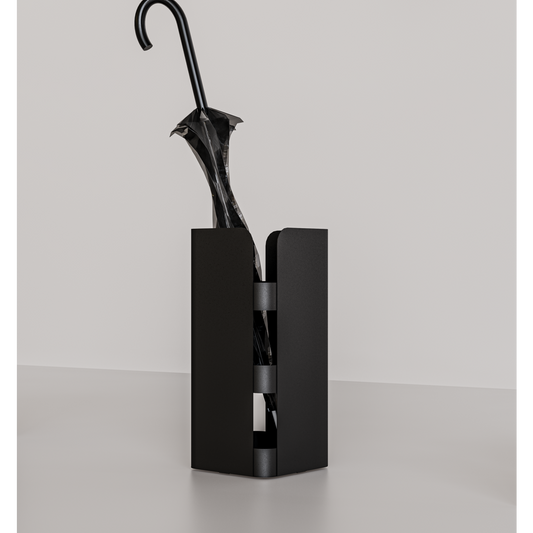 Curvy paraplubak - Zwart