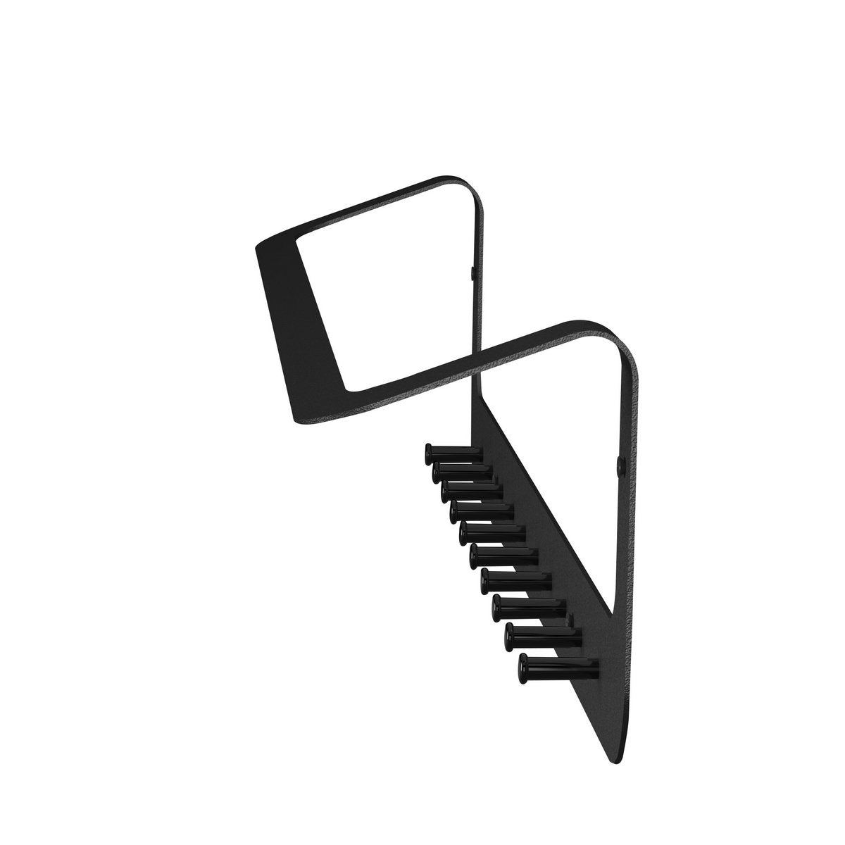 Linea Wandkapstok – Metaal – 10 Haken met Opbergruimte