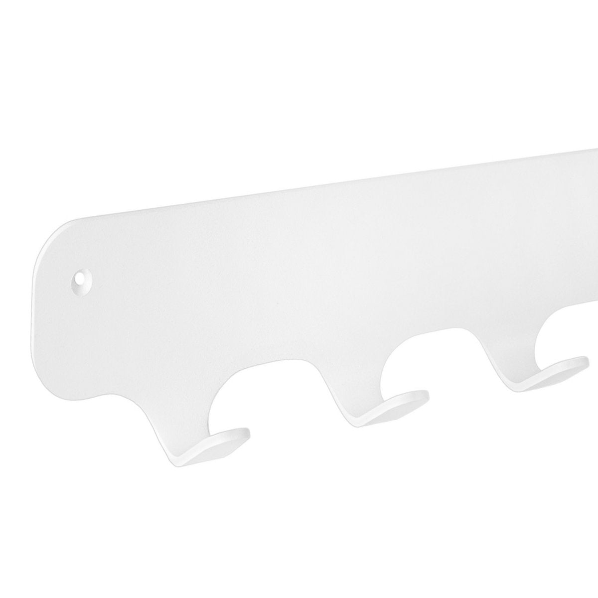 Rounded Seven Wandkapstok – Metaal – 7 Haken Industrieel