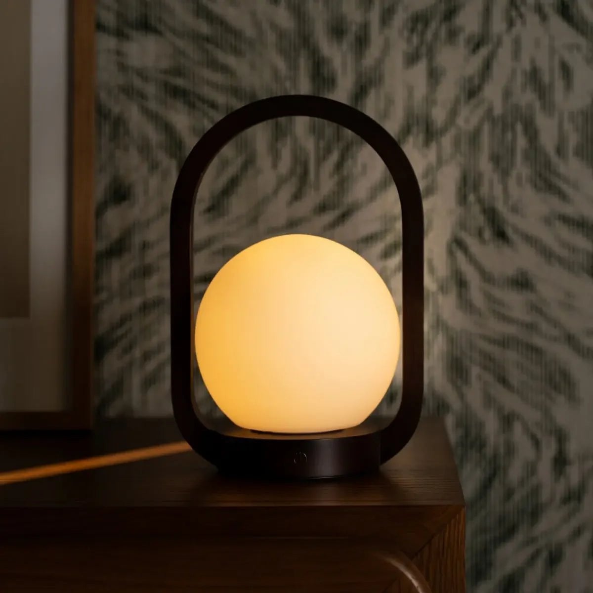 Skye Donkerbruine Houten Snoerloze Lamp